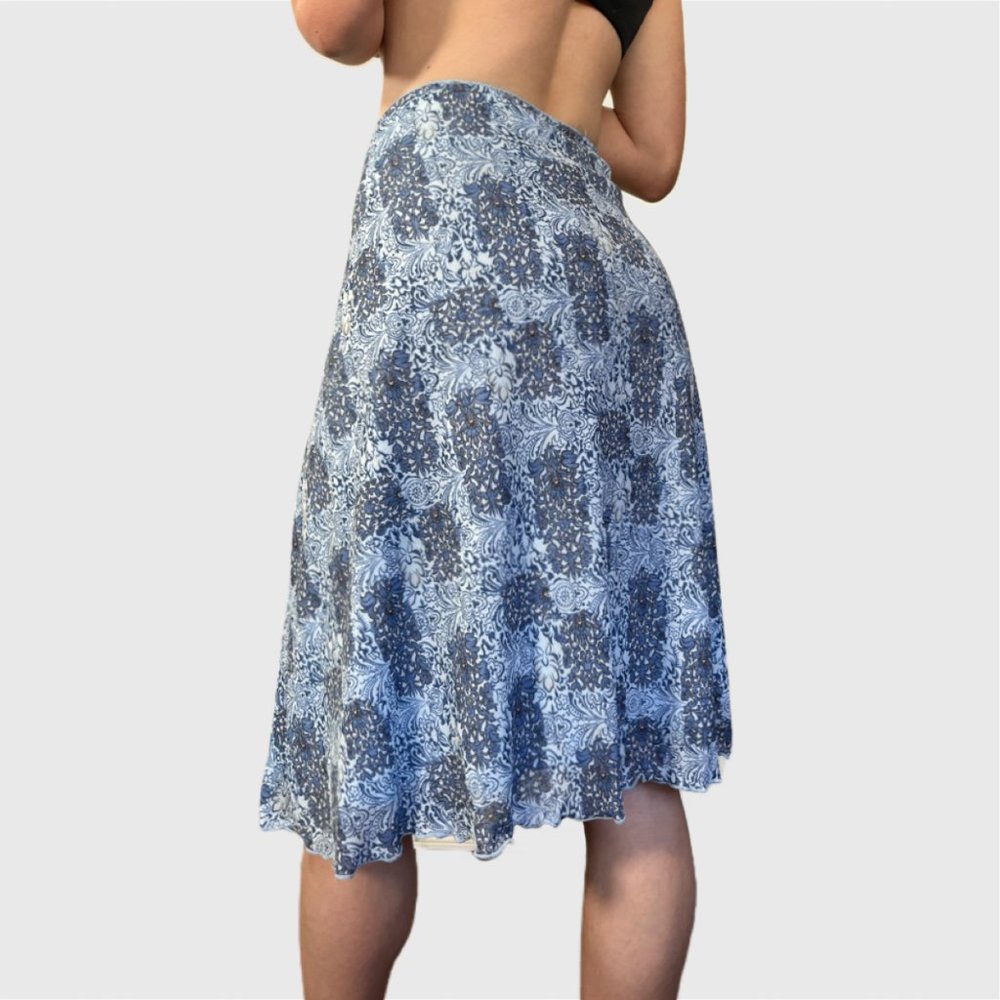 Vintage Midi Skirt - Lightweight Women's A-Line - Picture 9 of 10